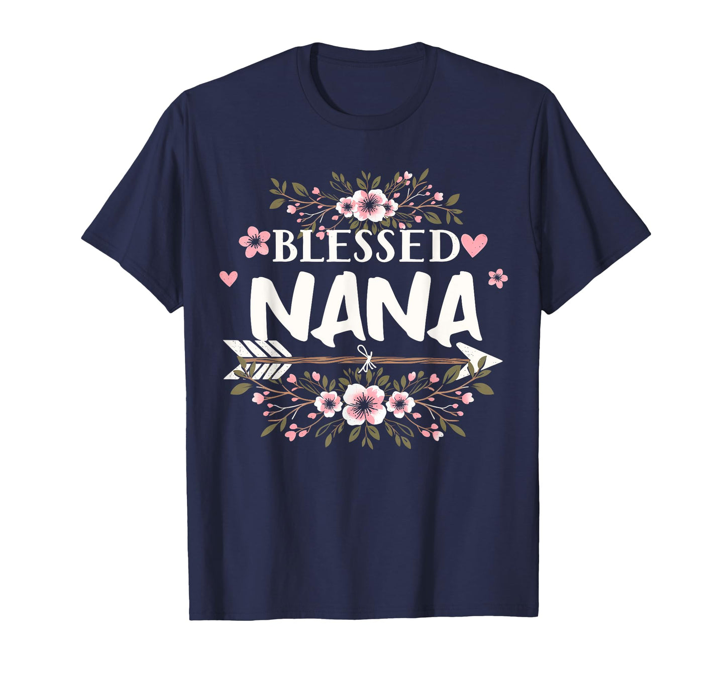 Blessed Nana Grandma Life Floral Mother's Day 2025 Women T-Shirt