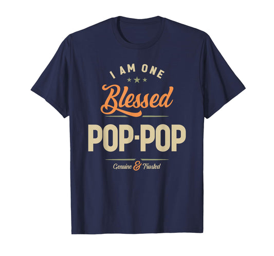 I Am One Blessed Pop-Pop Family Grandpa T-Shirt