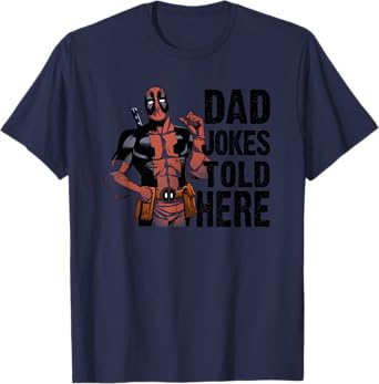 Marvel Deadpool Father's Day Dad Jokes Told Here T-Shirt