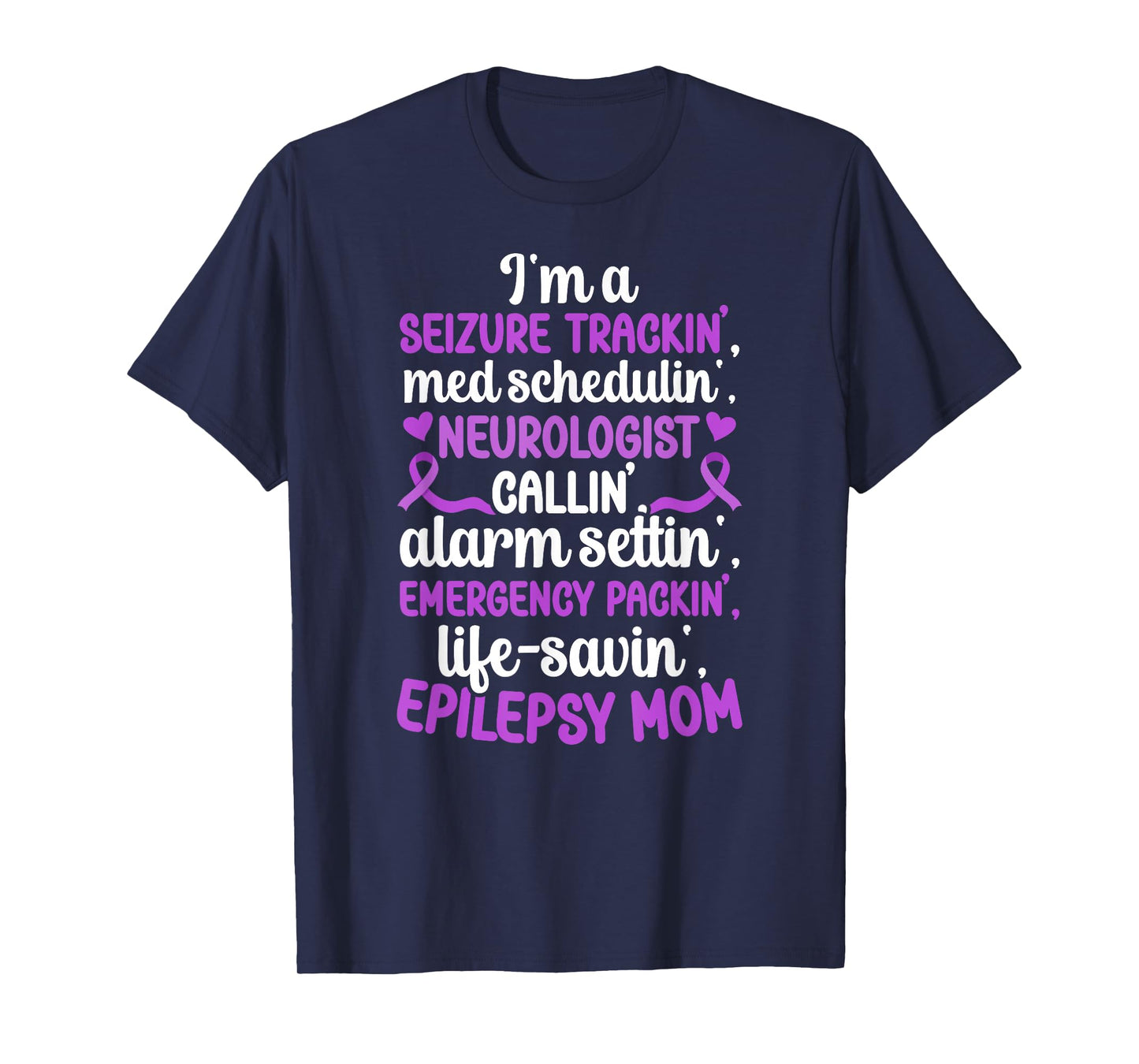 Epilepsy Mom Definition Mom Of An Epilepsy Warrior Mother T-Shirt