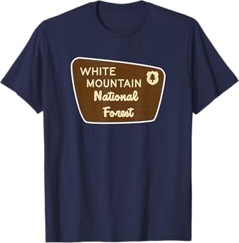 White Mountain National Forest Sign Retro T-Shirt