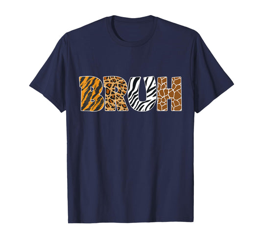 Bruh Safari Zookeeper Leopard Cheetah Tiger Animals Wildlife T-Shirt