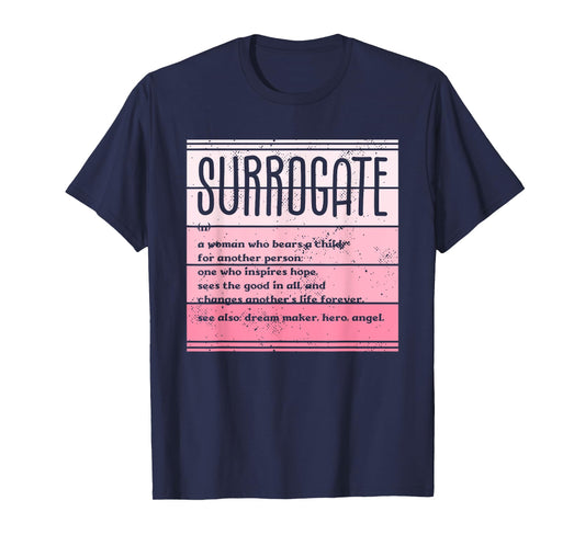 Surrogate Mom Definition Surrogacy IVF Infertility Awareness T-Shirt