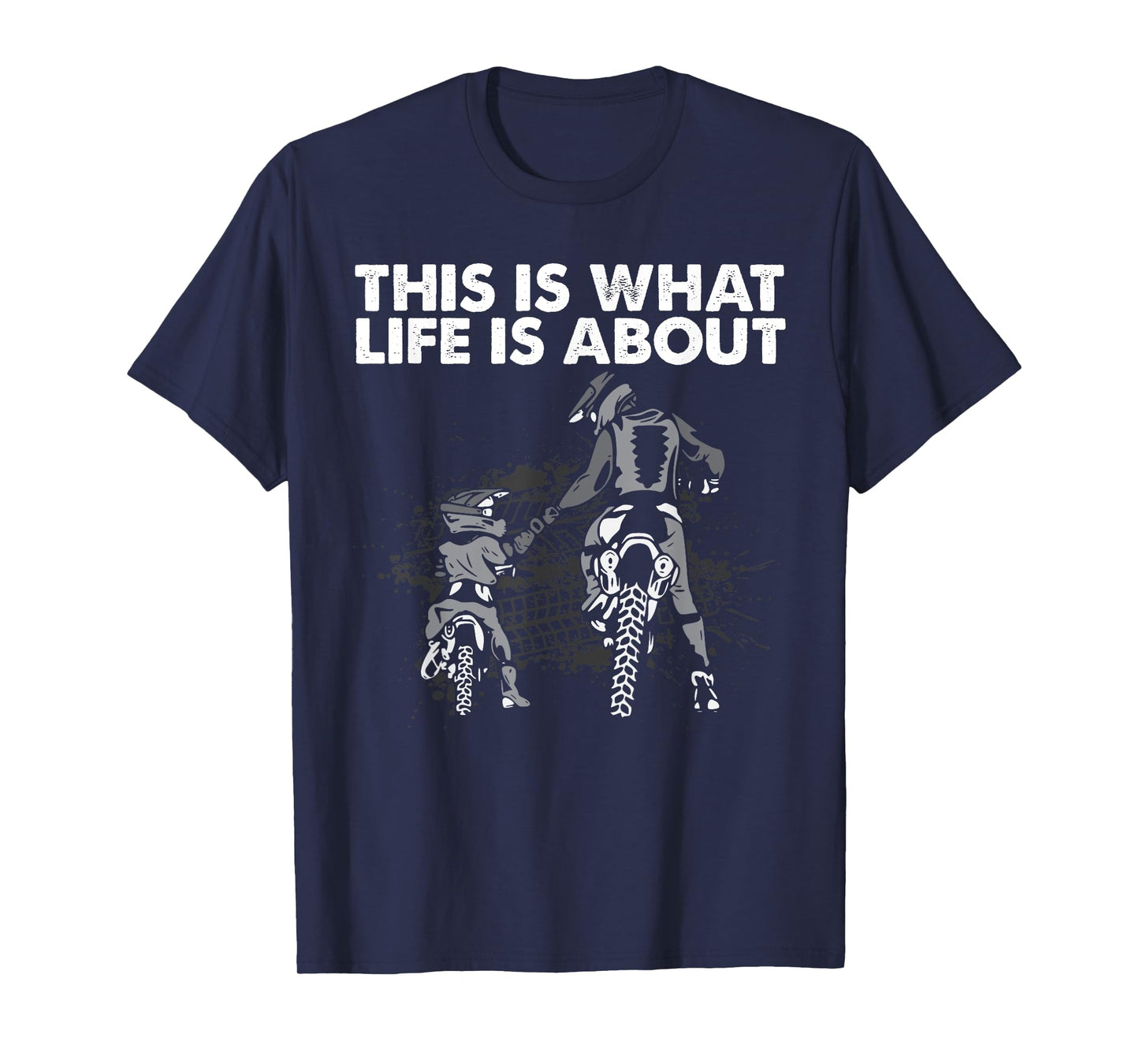 Cute Dirt Bike Father Motocross Lovers MX Family Life Dad T-Shirt