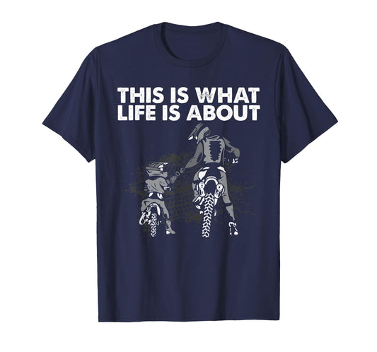 Cute Dirt Bike Father Motocross Lovers MX Family Life Dad T-Shirt