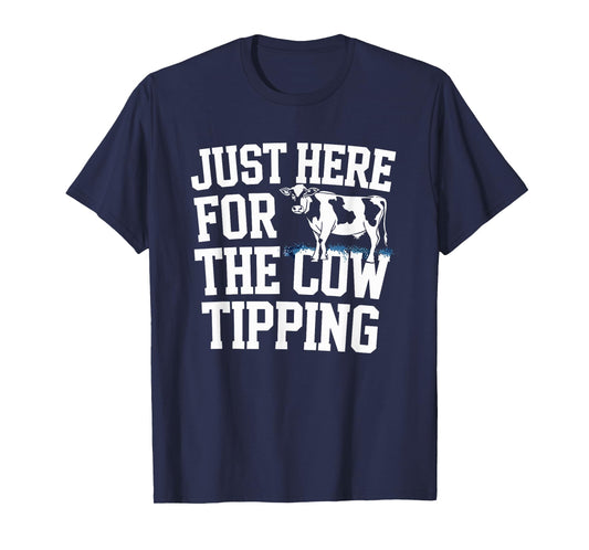Funny Cow Tipping Joke Country Life Prank T-Shirt