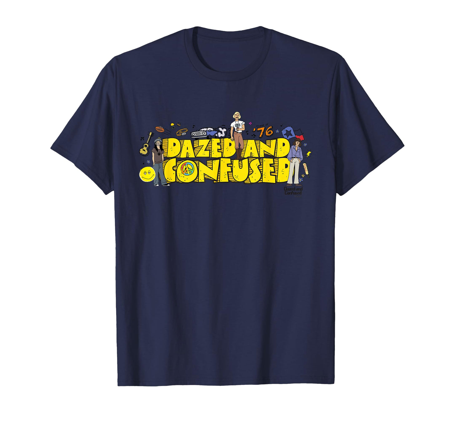 Dazed and Confused 70s Cartoon Style T-Shirt
