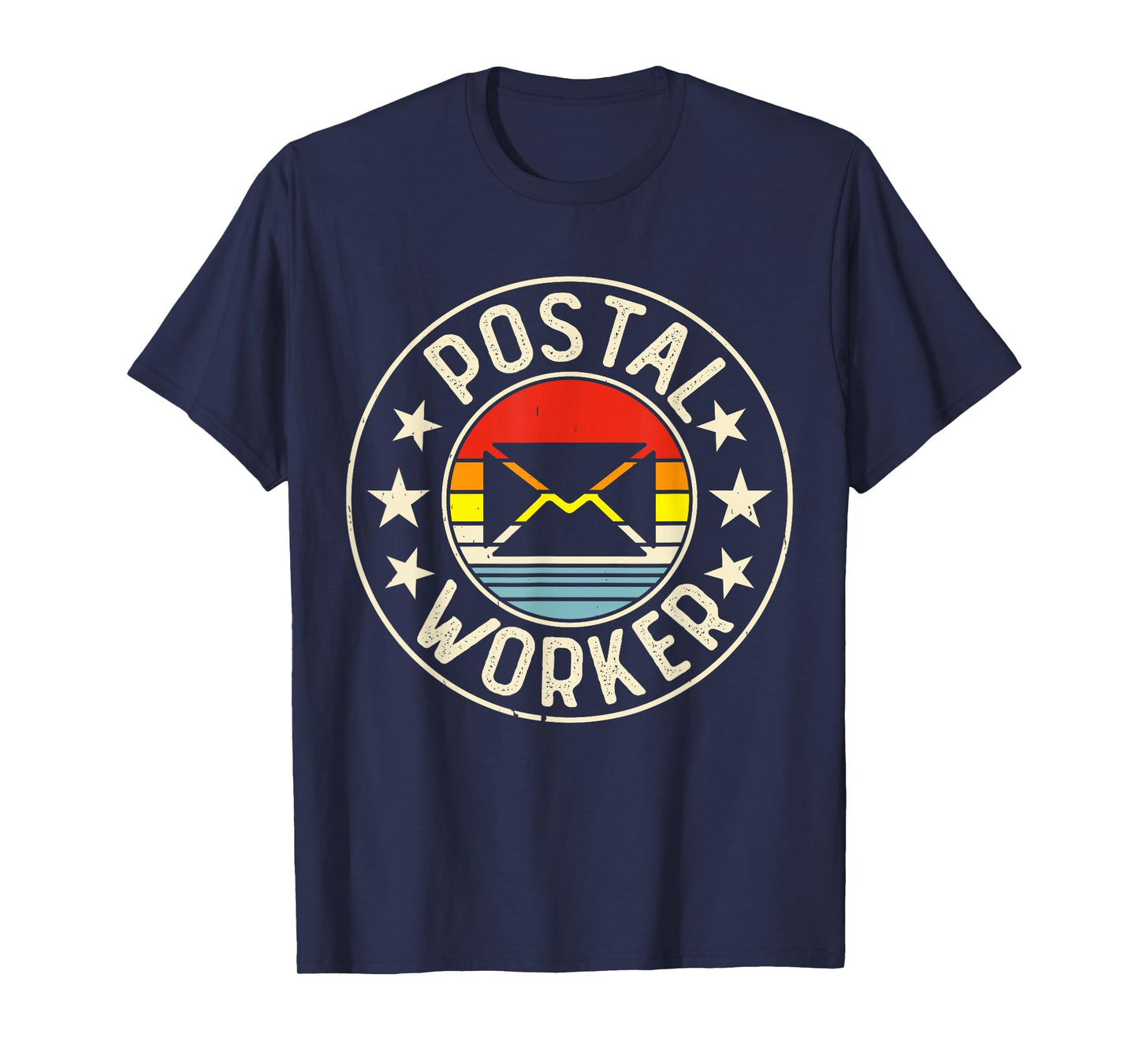 Postal Worker Sunset Vintage Retro T-Shirt