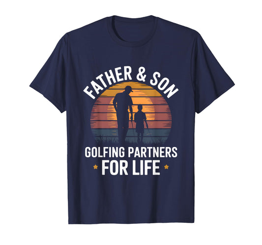 Father Son Golfing Partners Family Golf Matching Dad Golfer T-Shirt