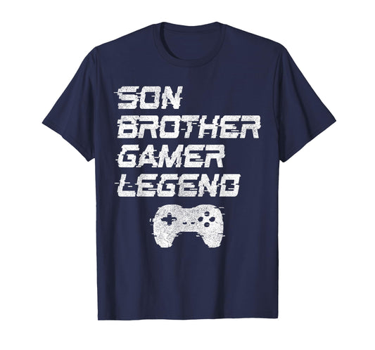 Funny Gamer Vintage Video Games For Boys Brother Son T-Shirt
