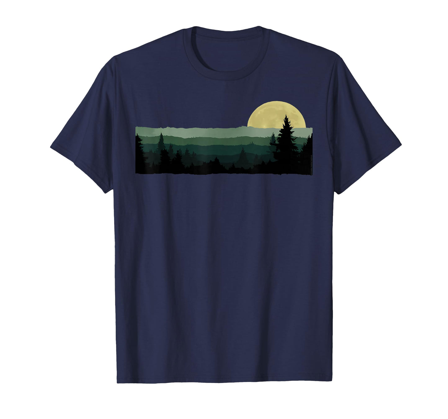 Trees Nature Mountains Adventure Outdoor Wildlife Forest T-Shirt