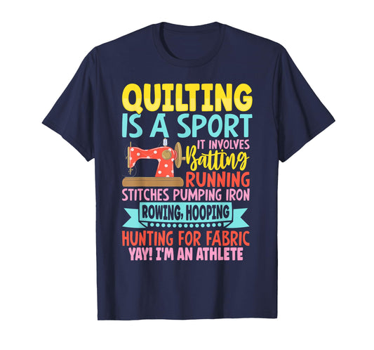 Funny Quilting Design For Women Girls Sewing Quilter T-Shirt