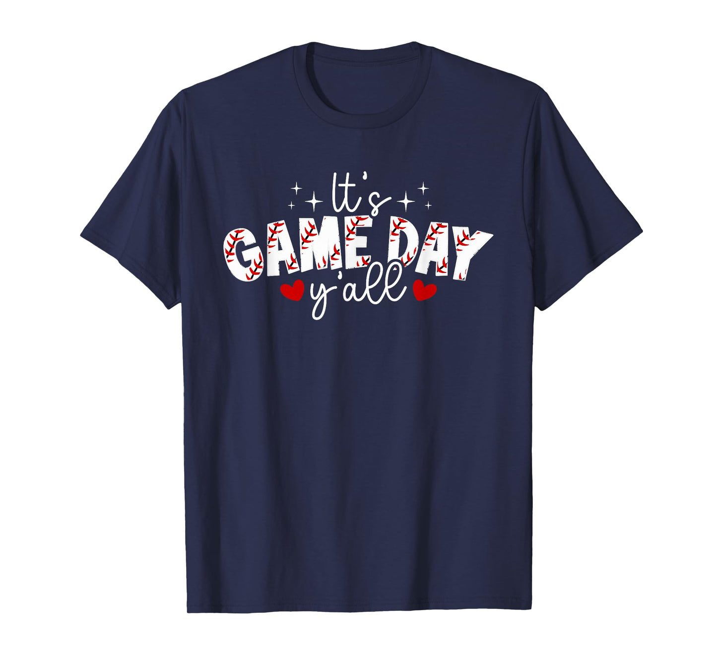It's Game Day Y'all Baseball Game Day Baseball T-Shirt