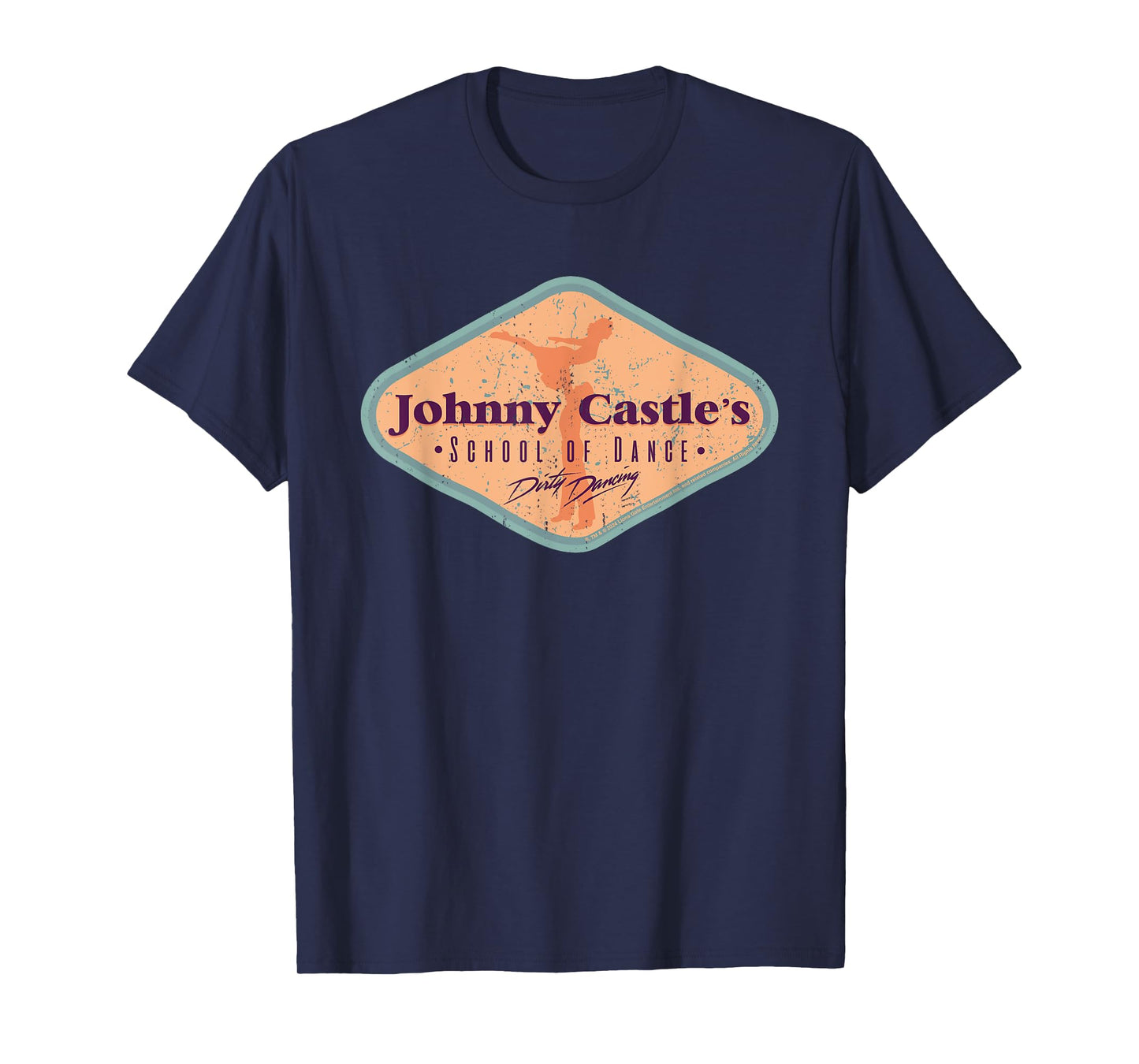 Dirty Dancing Johnny Castle's School Of Dance Badge T-Shirt
