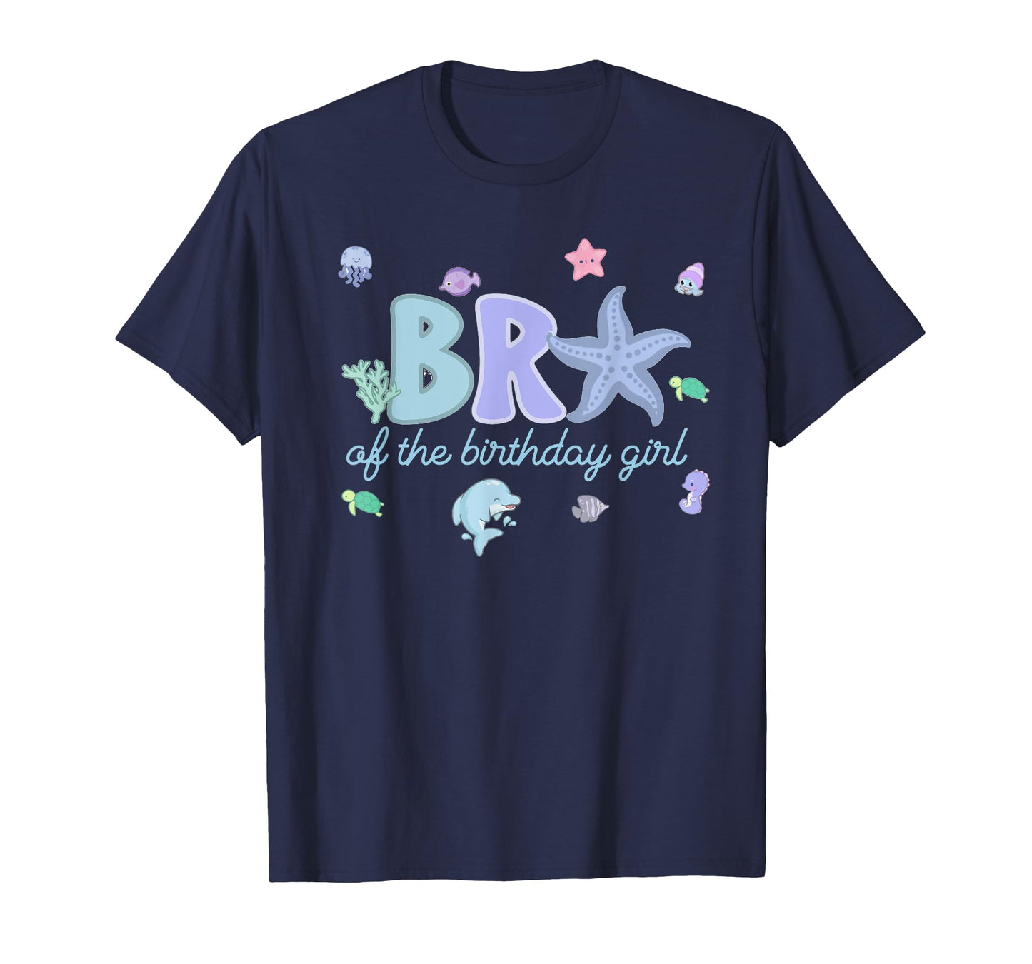 Bro of The Birthday Girl ONE-der The Sea Birthday Toddler T-Shirt