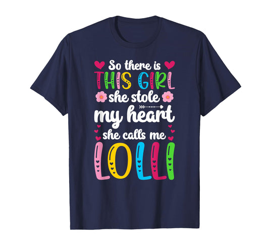 She Calls Me Lolli Grandma Lolli Grandmother T-Shirt