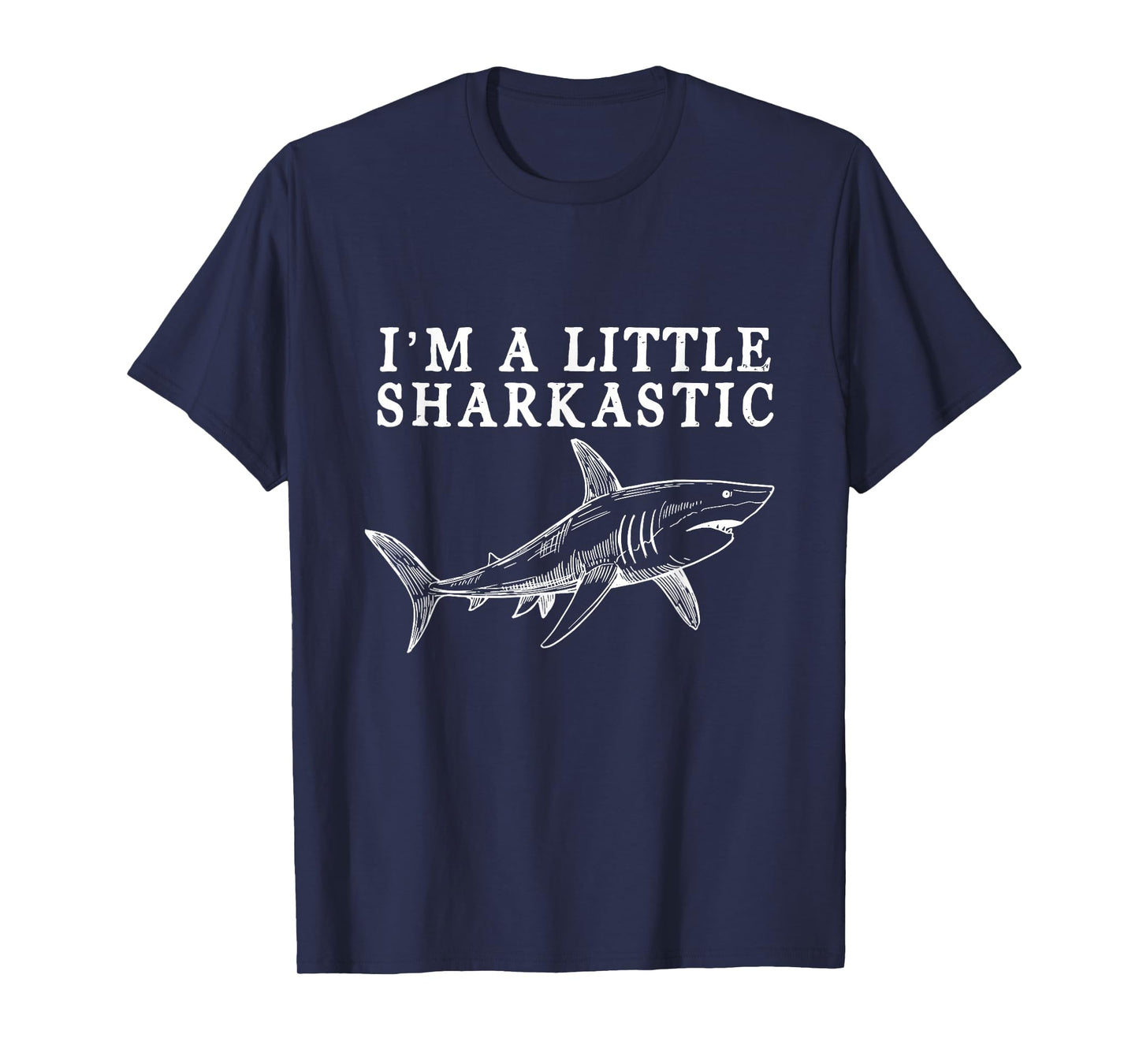 I'm A Little Sharkastic Funny Shark Love Scuba Divers Marine T-Shirt