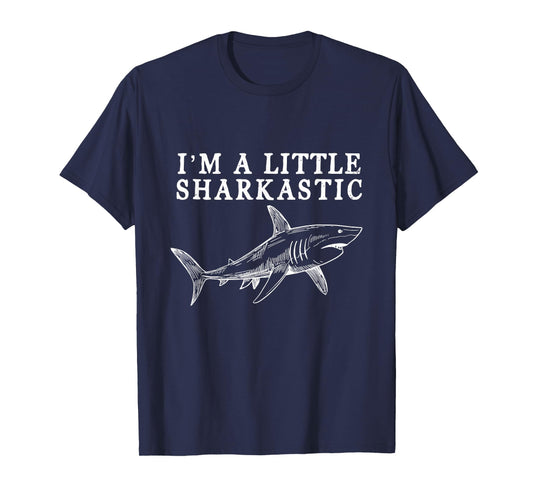 I'm A Little Sharkastic Funny Shark Love Scuba Divers Marine T-Shirt