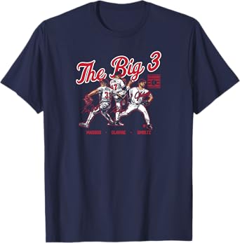 Maddux, Glavine, & Smoltz - The Big 3 - Atlanta Baseball T-Shirt