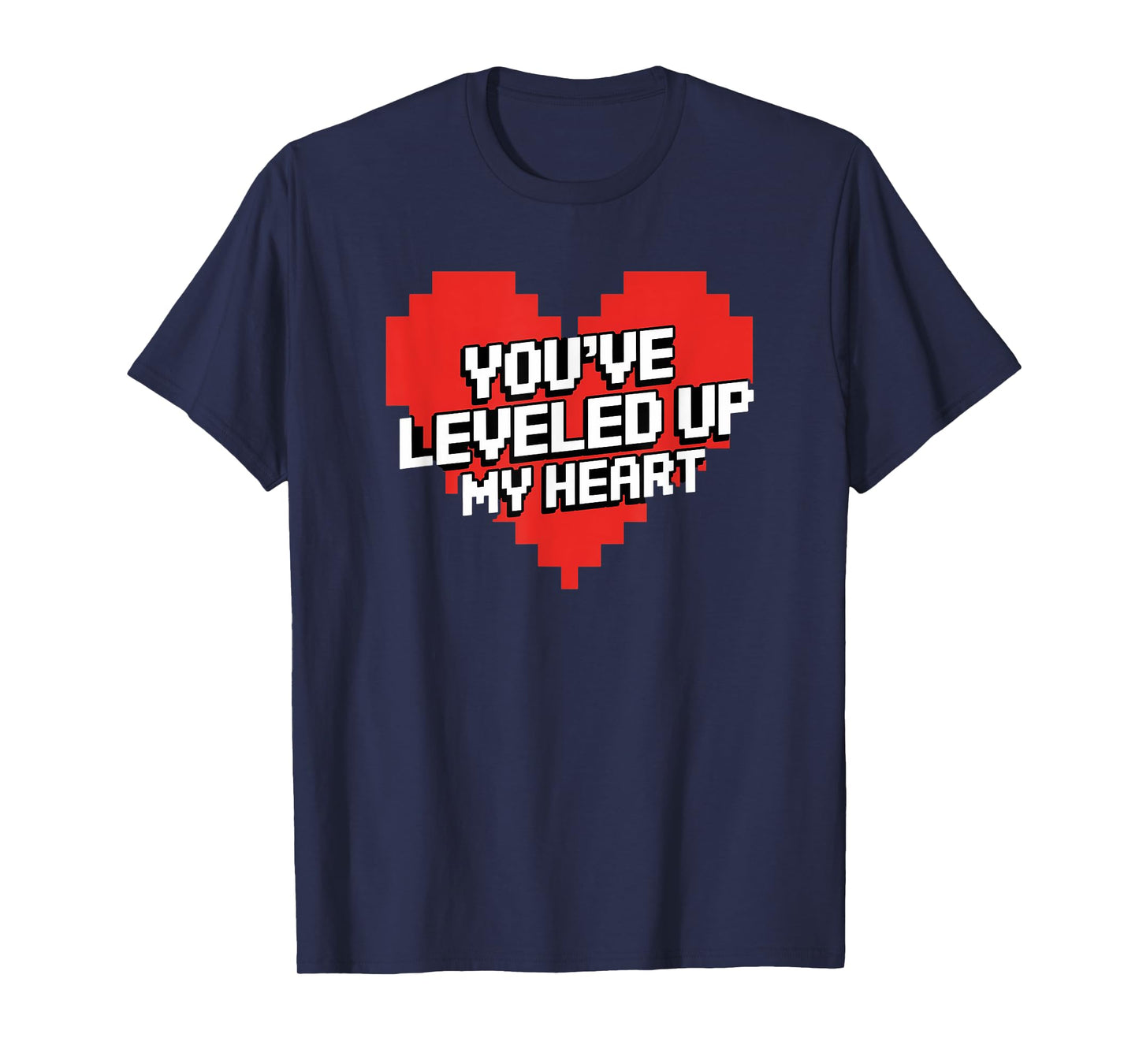 You've Leveled Up My Heart Gamer Love Valentine's Day Retro T-Shirt