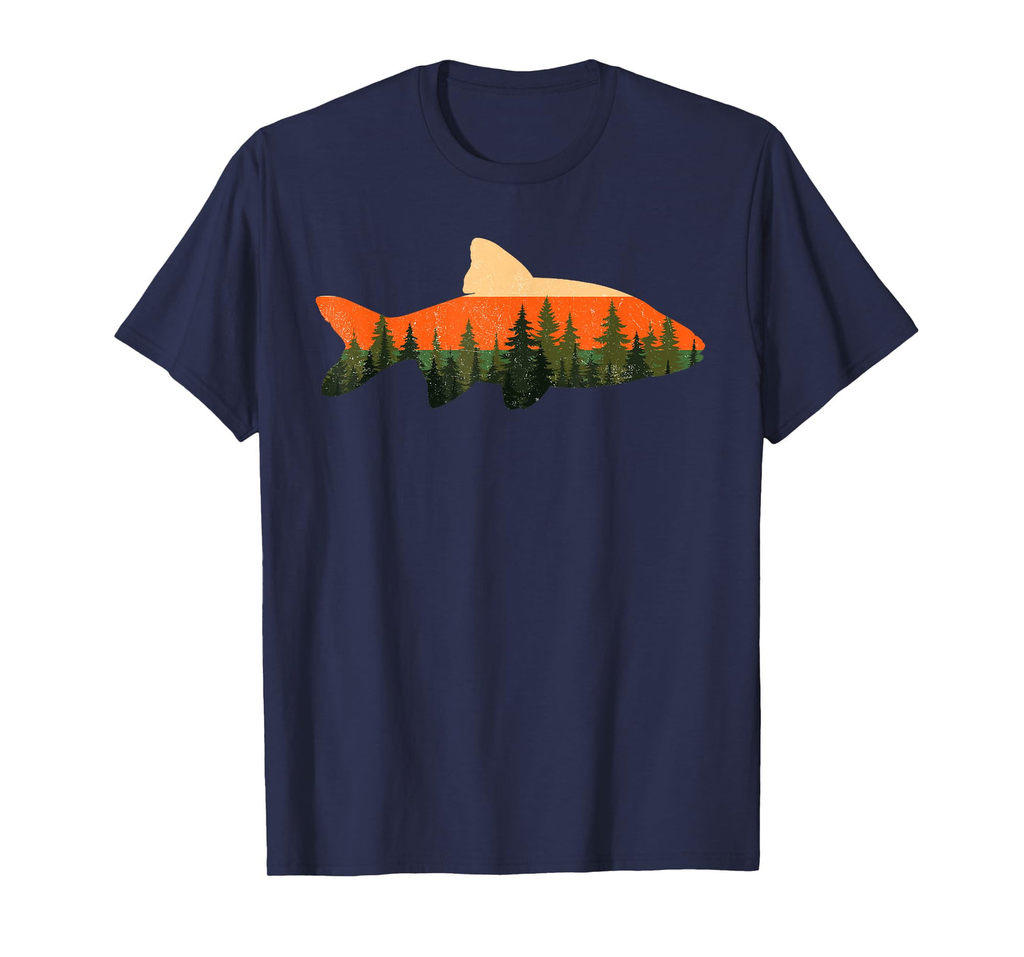 Trout Fly Fishing Outdoor Forest Nature Wildlife Fisherman T-Shirt