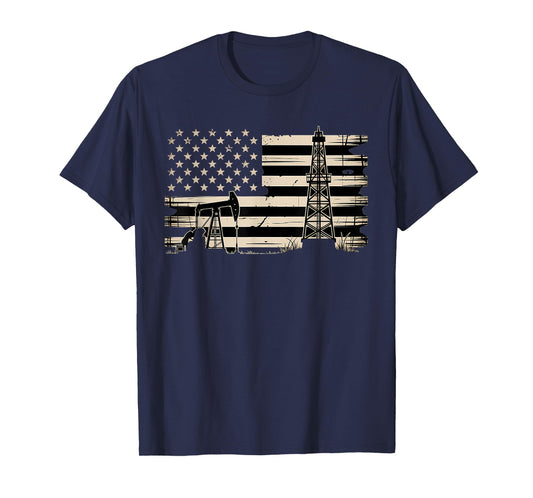 Oilfield Worker Oil Rig Drilling Oilman Oil Worker T-Shirt