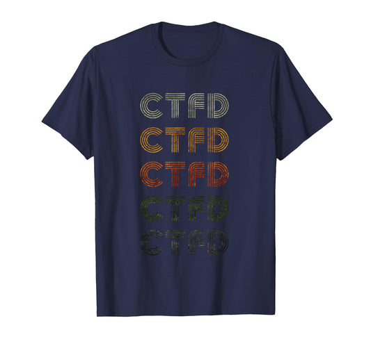 Love Heart Ctfd Tee Grunge Vintage Style Black Ctfd T-Shirt