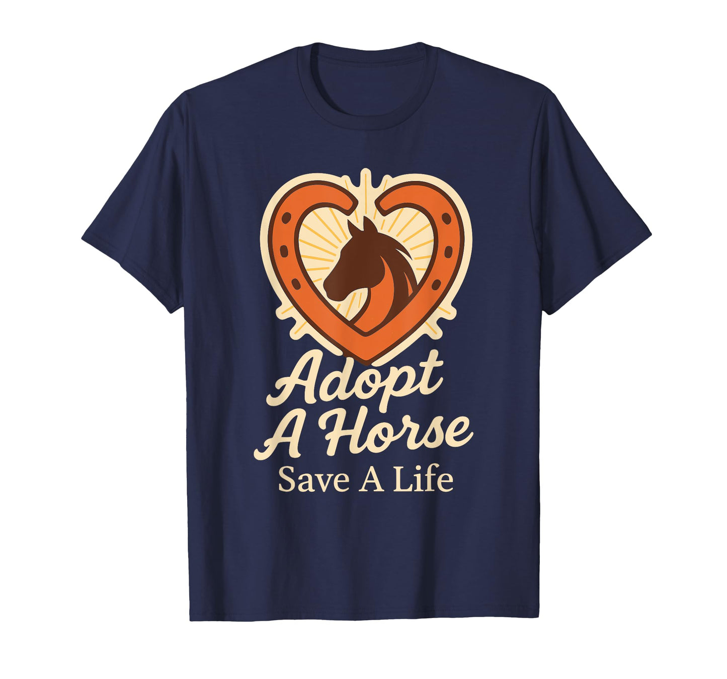 Horse Rescue Animal Sanctuary Equestrian Adoption Pride T-Shirt