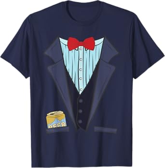 Bachelor Party Shirt for Best Man Beer Can Fake Tuxedo Shirt T-Shirt