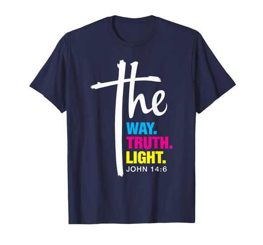 The Way, the Truth & the Life Colorful Design T-Shirt