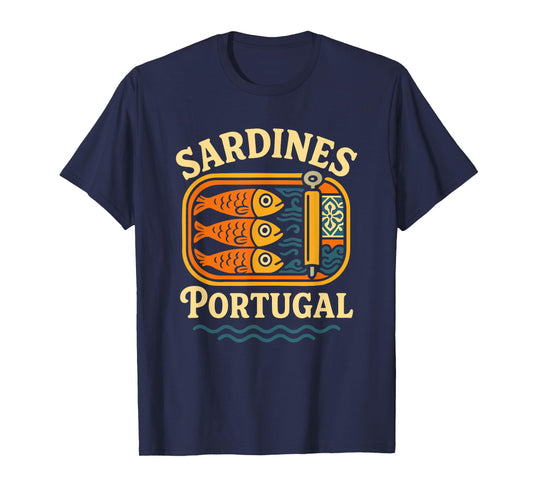Sardines Tinned Fish Retro Vintage Tin Fish T-Shirt