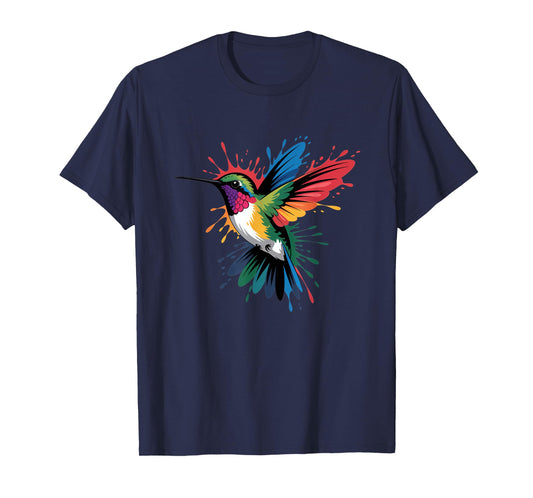 Colorful Hummingbird Colors Bird Nature Wildlife Art Birds T-Shirt