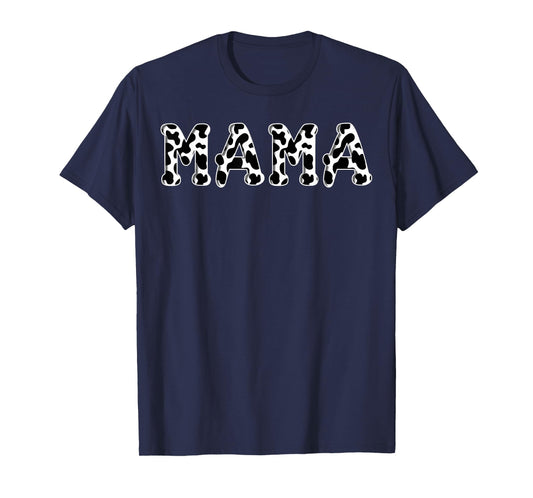 Cow Mama Birthday Family Matching Girl Boy Farm Birthday T-Shirt