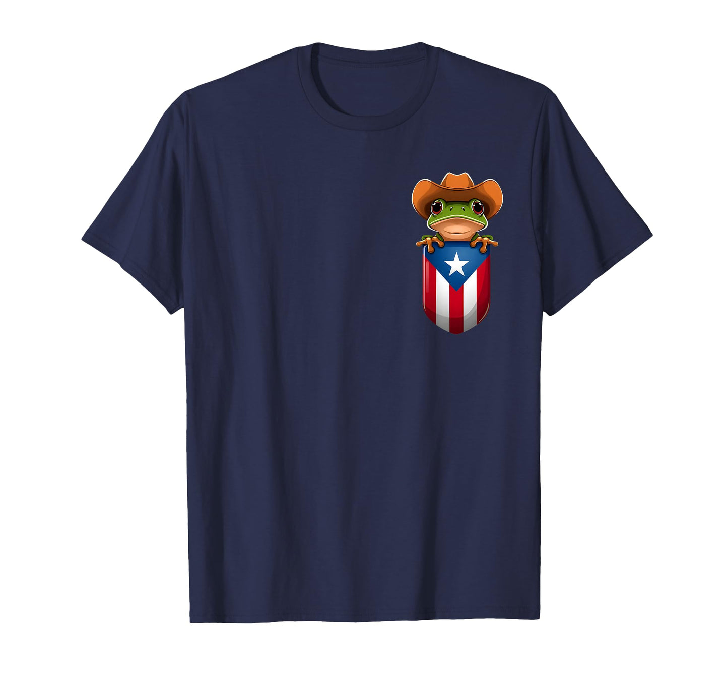 Coqui Frog Puerto rico Men Boricua Pocket T-Shirt