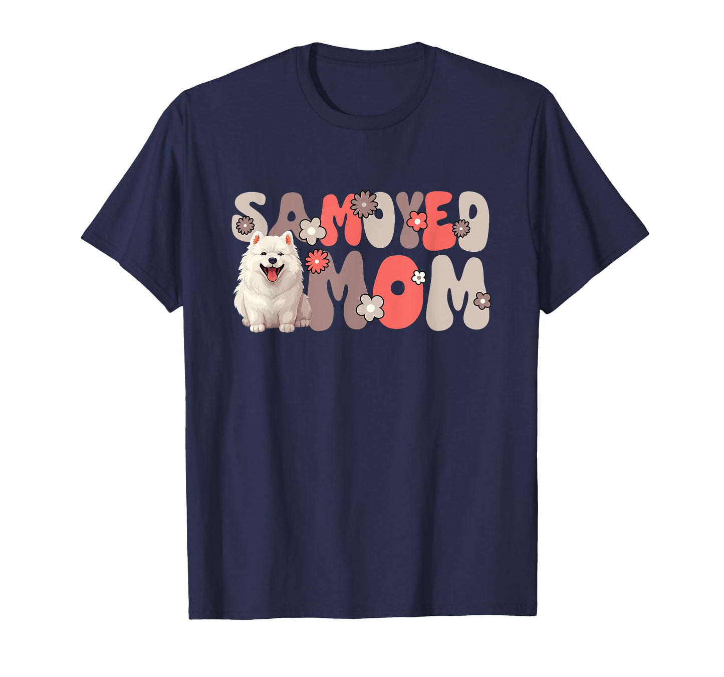 Samoyed Groovy World's Best Samoyed Mom T-Shirt
