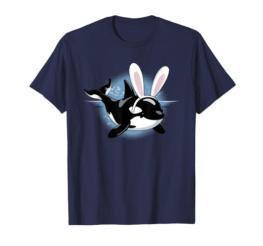 Orca with Ears Funny Easter Kids Boys Girls T-Shirt