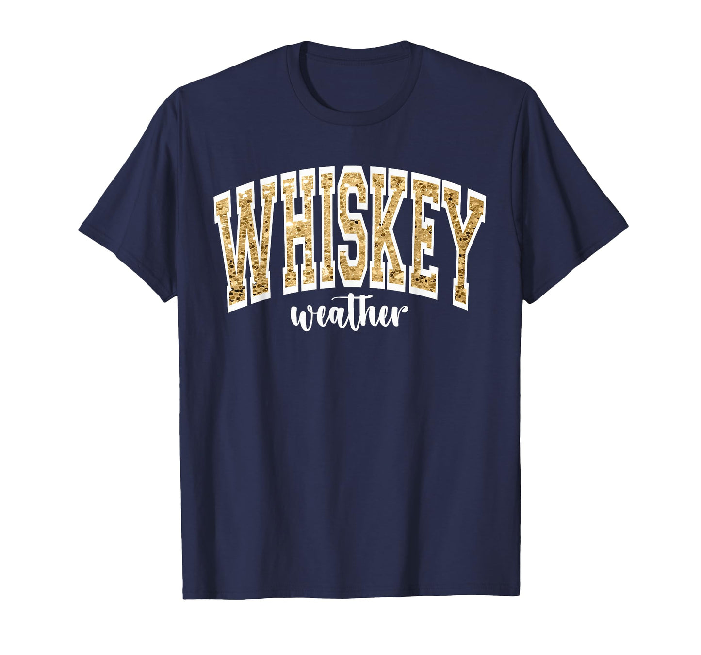 Whiskey Weather Retro College T-Shirt