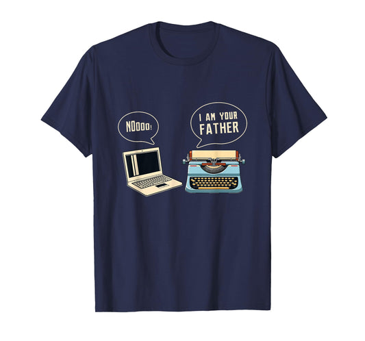 Computer Typewriter I Am Your Father Programmer Accessories T-Shirt