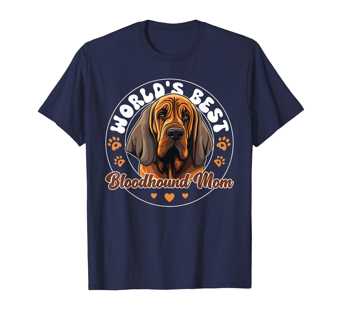 Bloodhound Groovy World's Best Bloodhound Mom T-Shirt