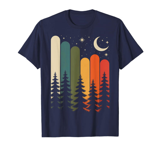 Trees Nature Mountains Adventure Outdoor Wildlife Forest T-Shirt