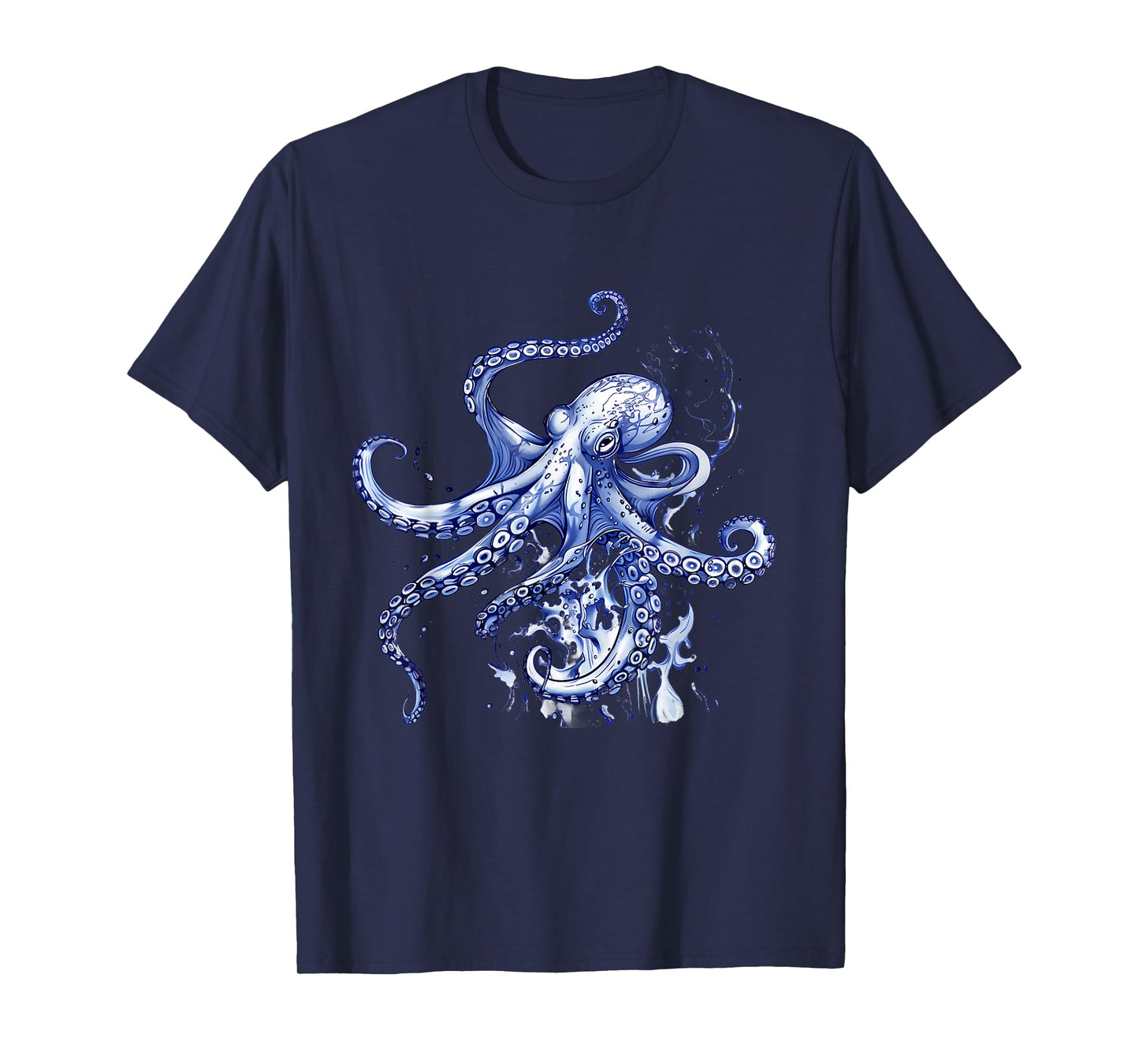 Octopus Ocean Sea Animal Marine Mammal Sea Creature Motif T-Shirt