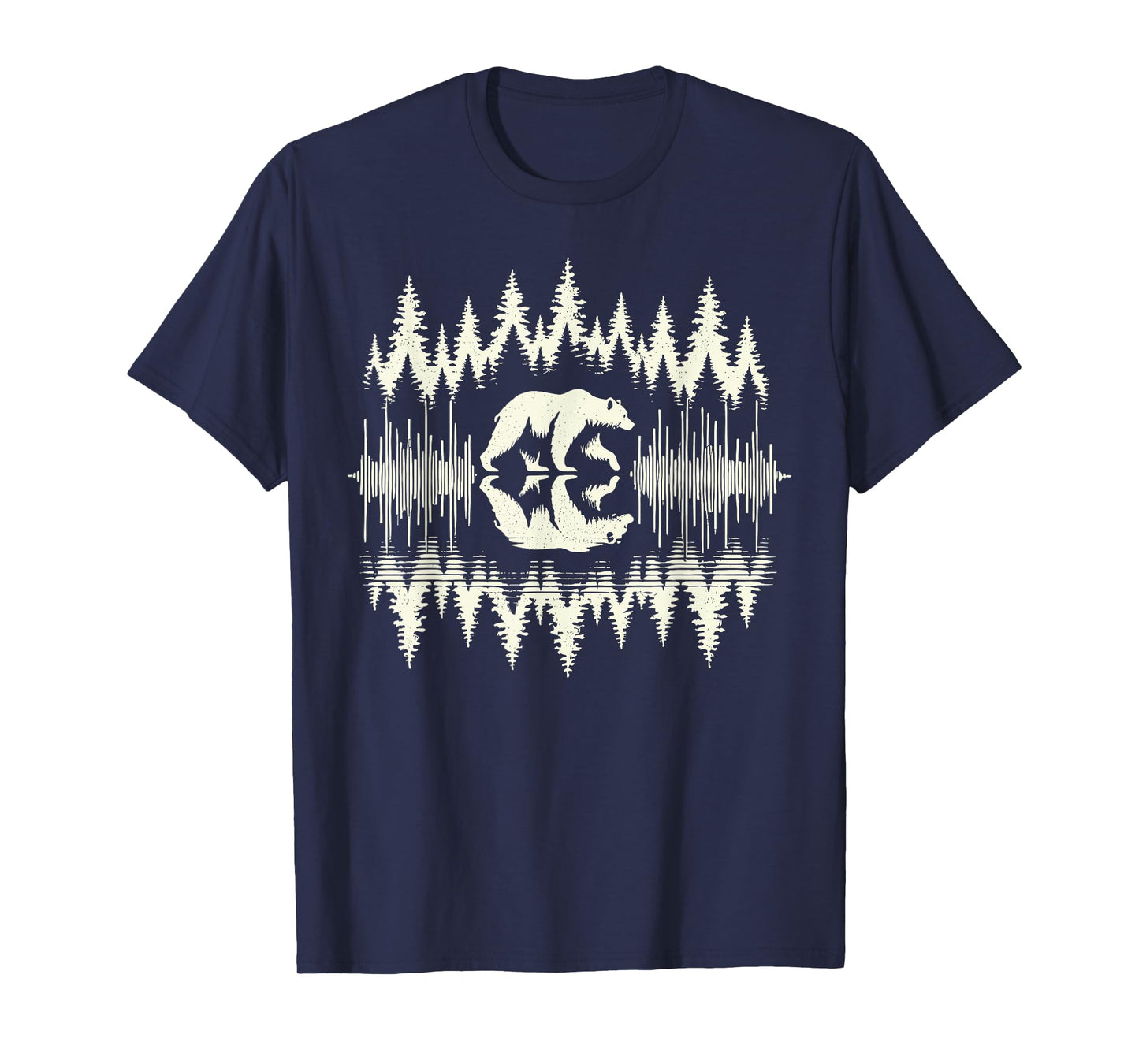 Trees Reflection Wildlife Nature Bear Outdoor Forest T-Shirt