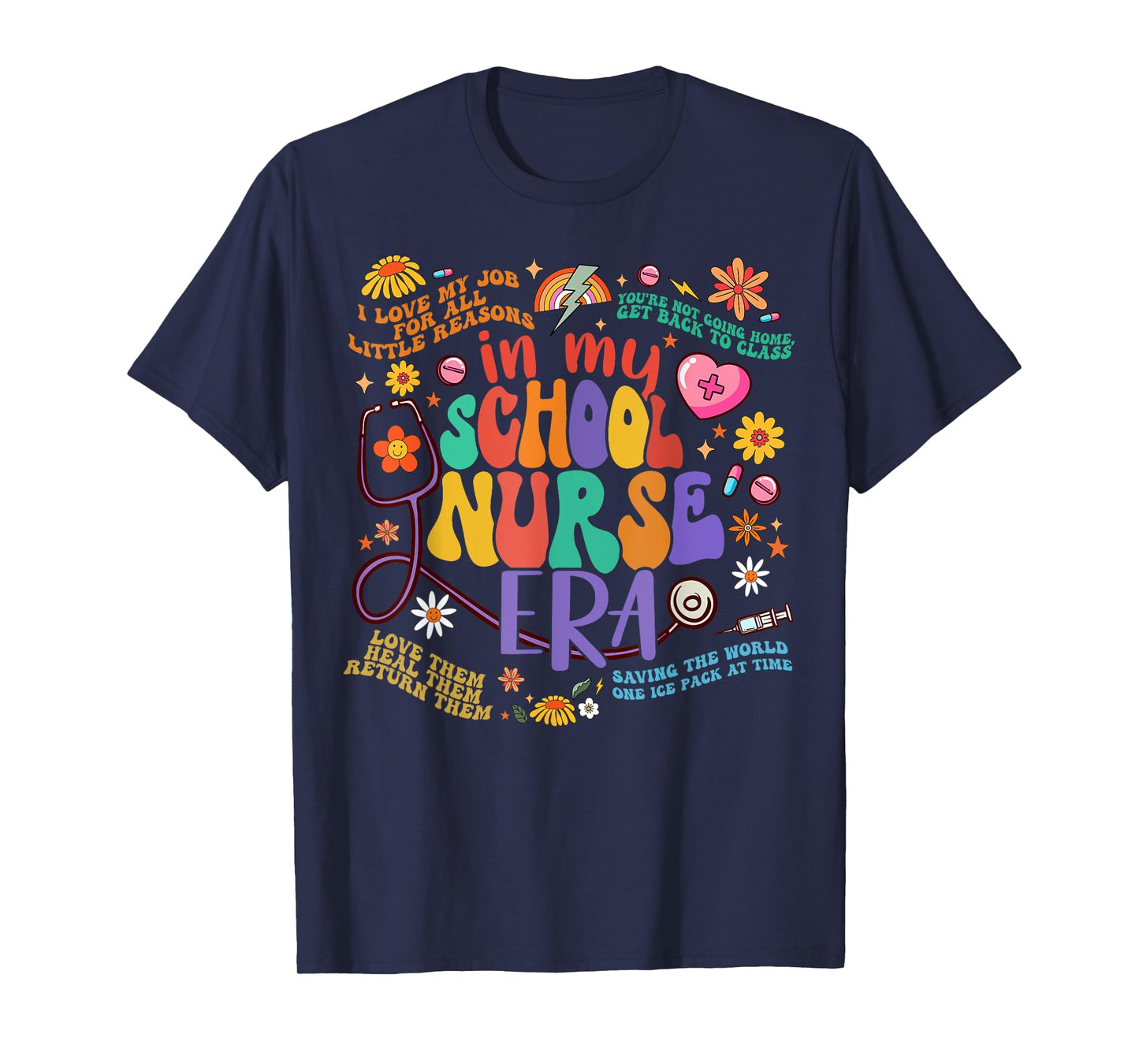Women In My School Nurse Era School Nurse Week 2024 T-Shirt