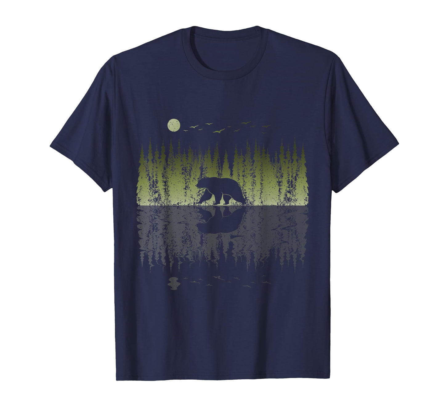 Outdoor Trees Reflection Wildlife Nature Animal Bear Forest T-Shirt