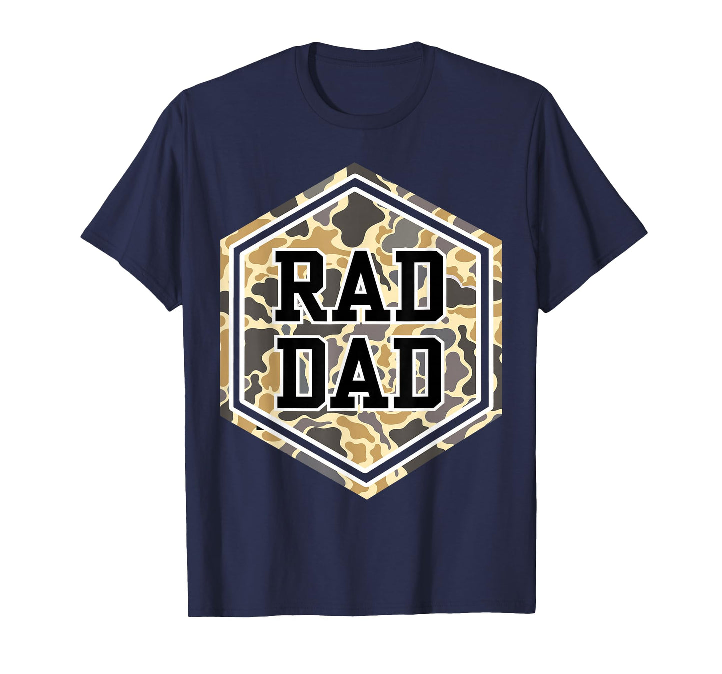 Vintage Rad Camo Dad Daddy Grandpa Papa Fathers Day Dad Life T-Shirt