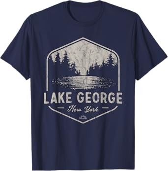 Lake George New York Outdoors Vintage T-Shirt
