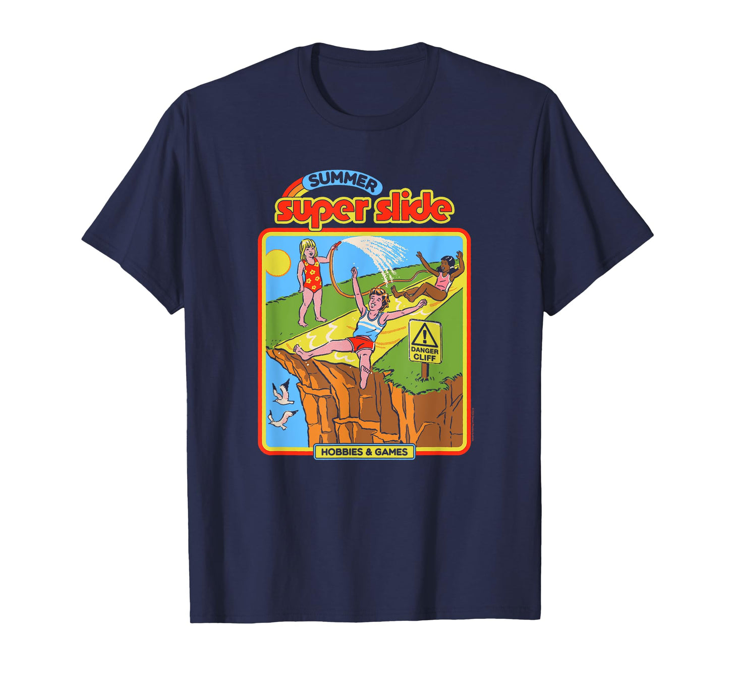 Steven Rhodes Summer Super Slide Hobbies & Games Dark Humor T-Shirt