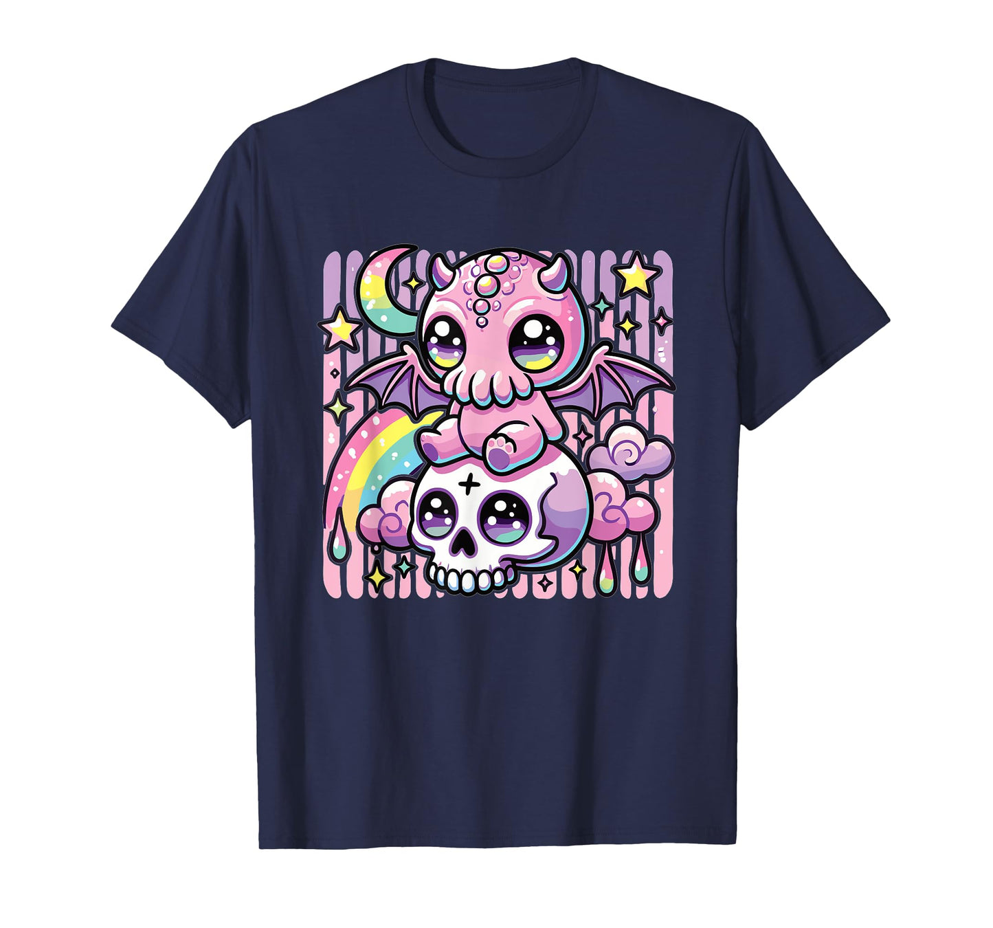 Kawaii Gothic Cthulhu Pastel Colors Gothic Goth Cthulhu T-Shirt