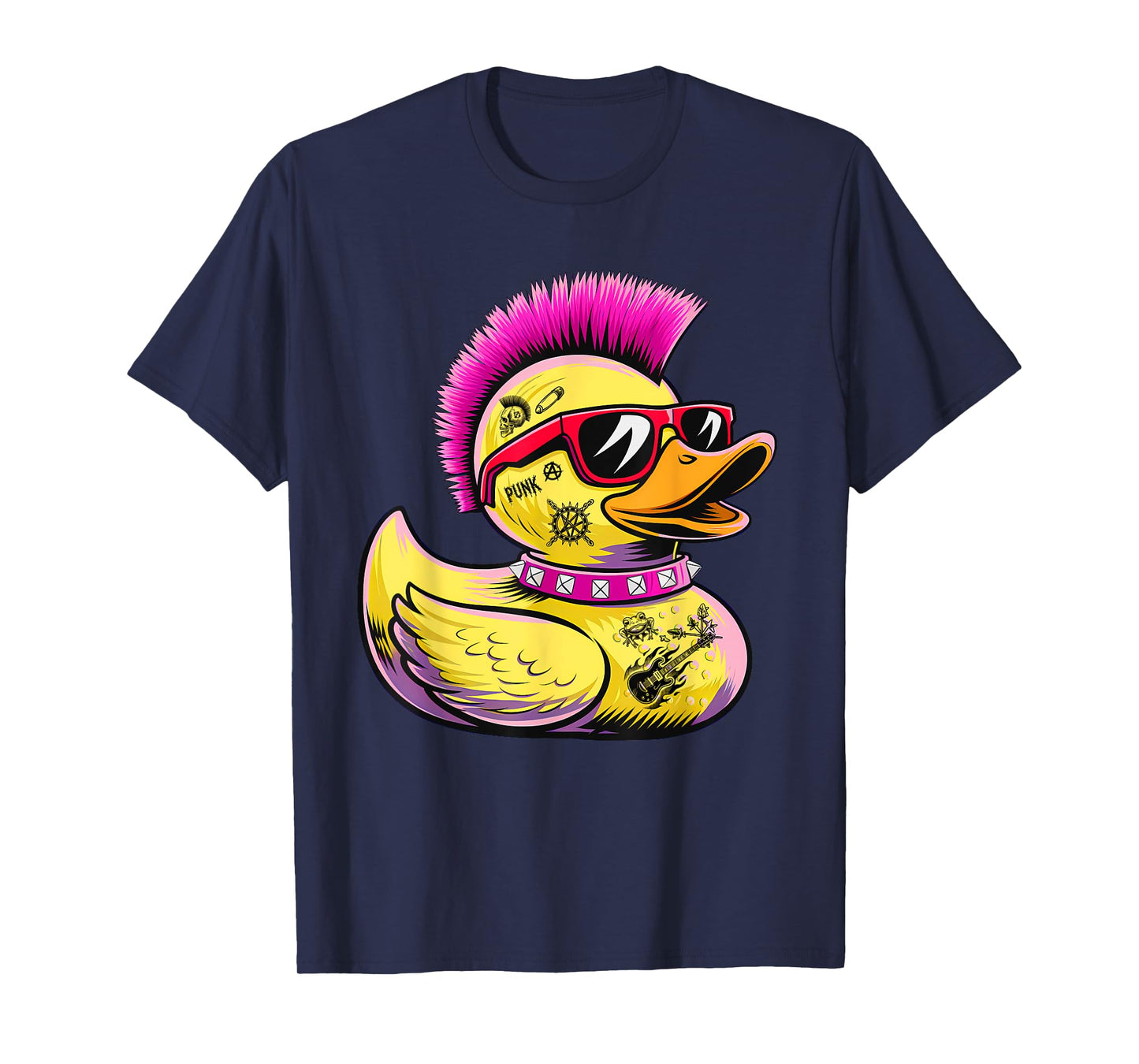 Punk Duck Duckling Punk Rocker Duck Rock Punk Costume T-Shirt