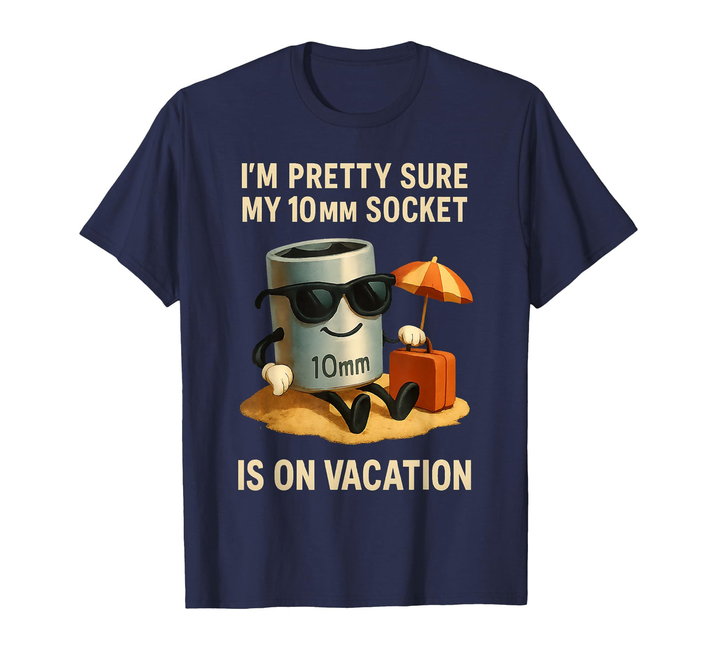 Missing 10mm Socket Funny Mechanic for Dad Car Guy Garage T-Shirt